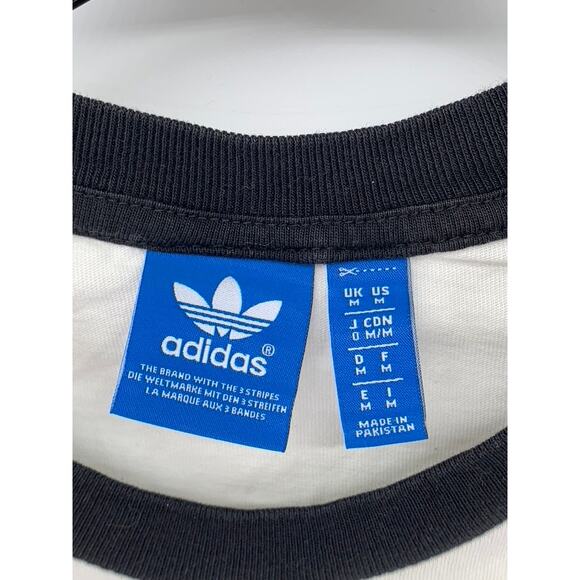 ADIDAS Men's White-Black California Short Sleeve Crewneck T-Shirt SZ M - Picture 9 of 10